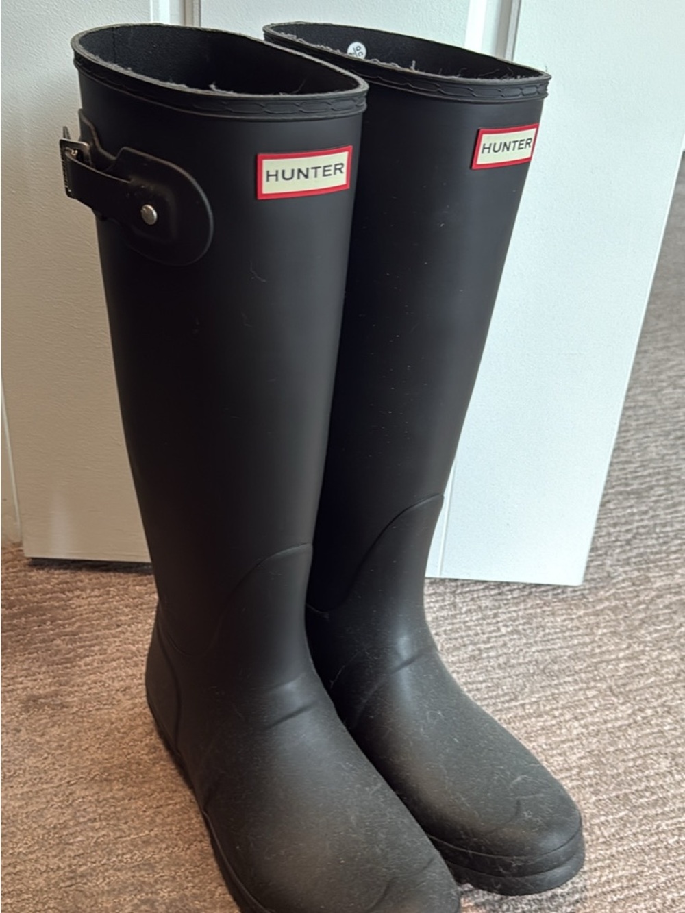 Hunter Black Tall Women's Rain Boots